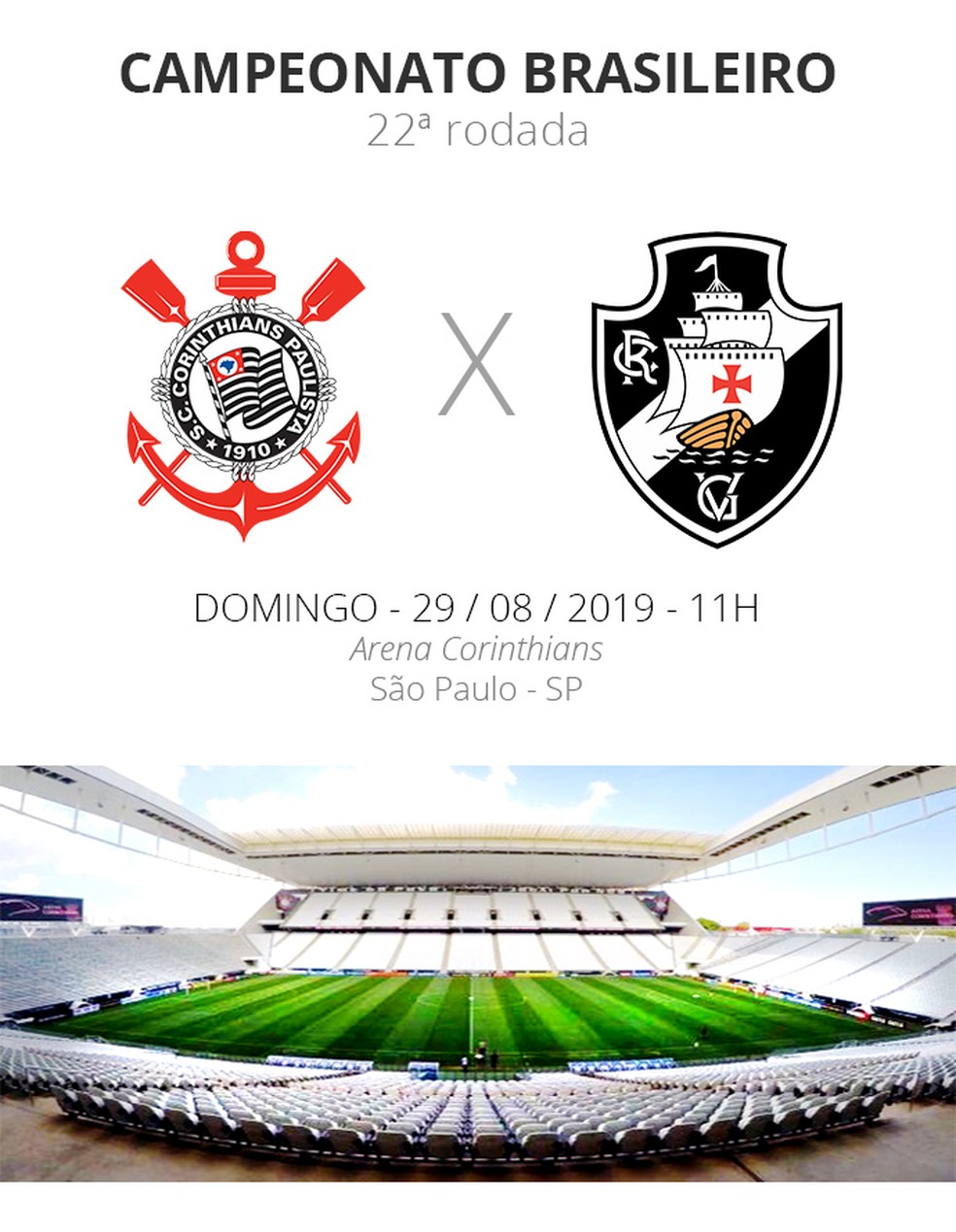 Corinthians X Vasco Tudo O Que Voce Precisa Saber Sobre O Jogo Da Rodada 22 Brasileirao Serie A Ge