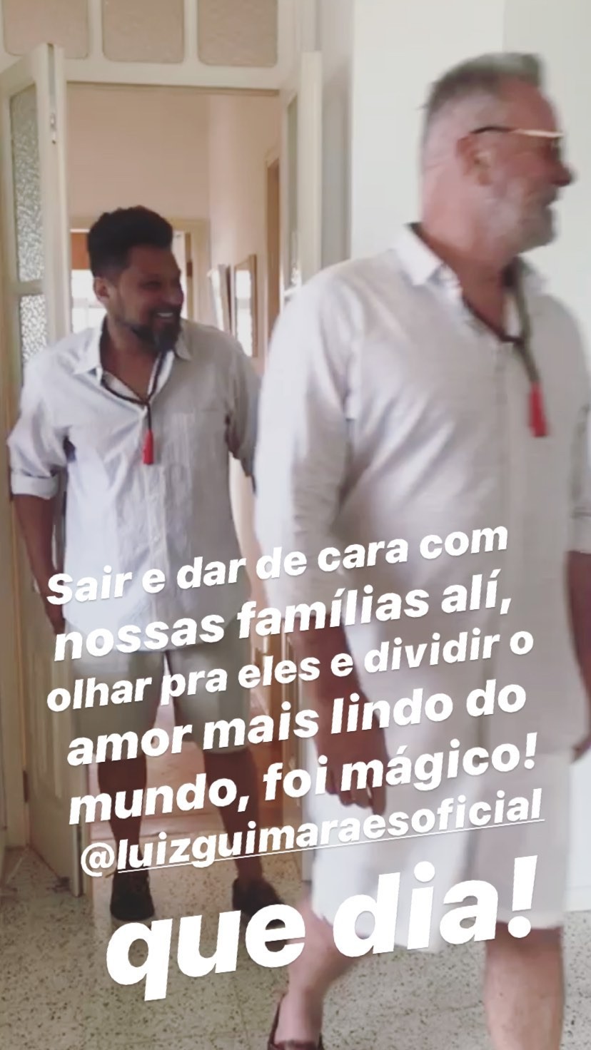 Luiz Fernando Guimarães e Adriano Medeiros se casam (Foto: Reprodução/Instagram)