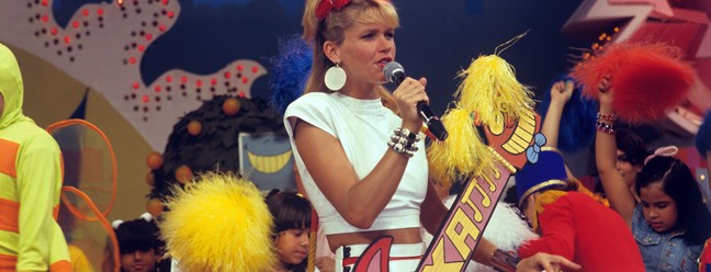 Xuxa no programa "Xou da Xuxa'', em 1986 — Foto: Adir Mera