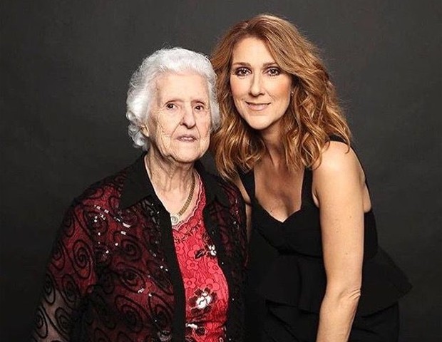 Celine Dion com a mãe (Foto: Reprodução/Instagram)