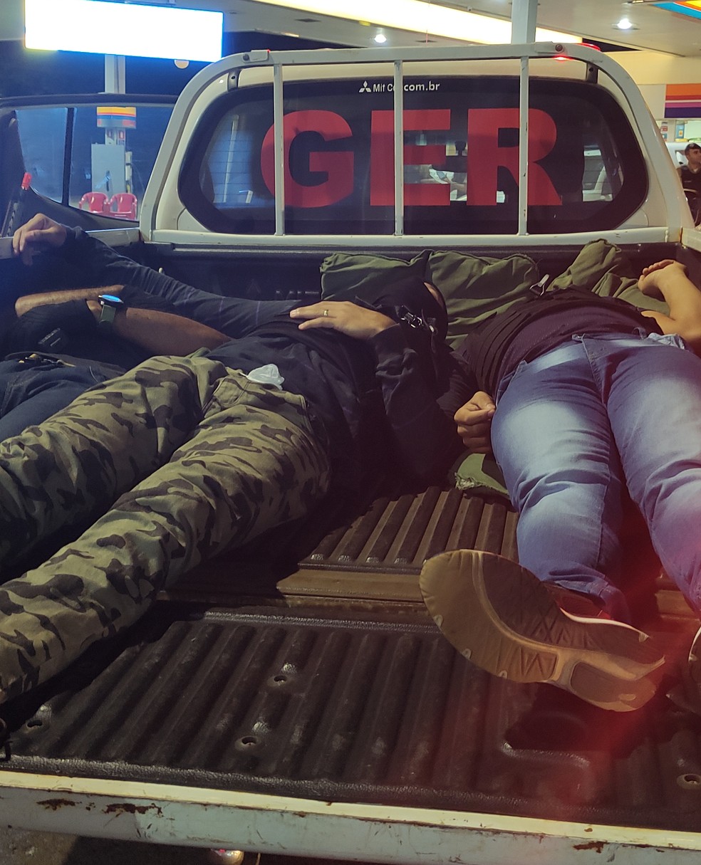 Treinamento da equipes da 9ª RPM contra ataques à instituições financeiras em Uberlândia — Foto: Polícia Militar/Divulgação