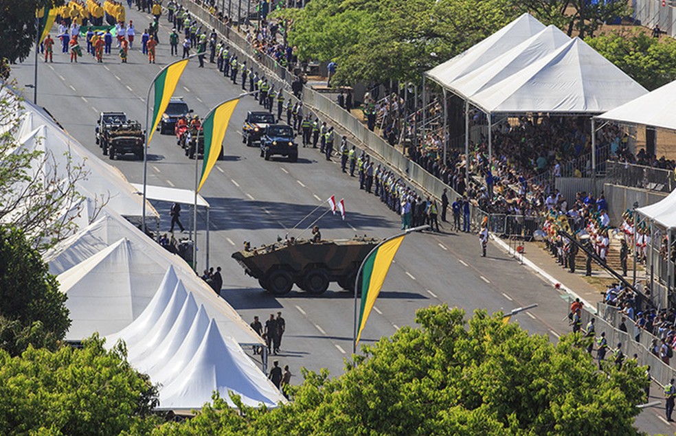 Estado-Maior dá início ao desfile do 7 de Setembro (Foto: Sg Alexandre Manfrim/MD)