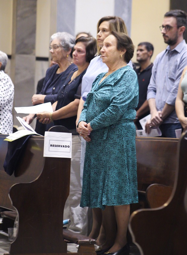 Missa de sétimo dia de Gugu (Foto: Patrícia Devoraes/Brazil News)