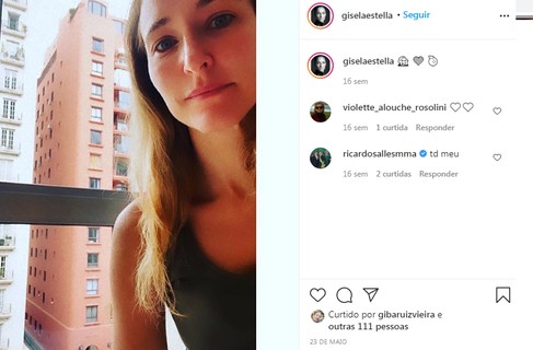 Ricardo Salles deixa vários comentários em fotos de Gisela Estella