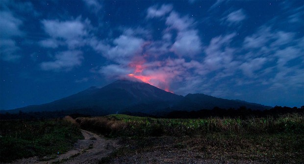 Erupção (Foto: reprodução)