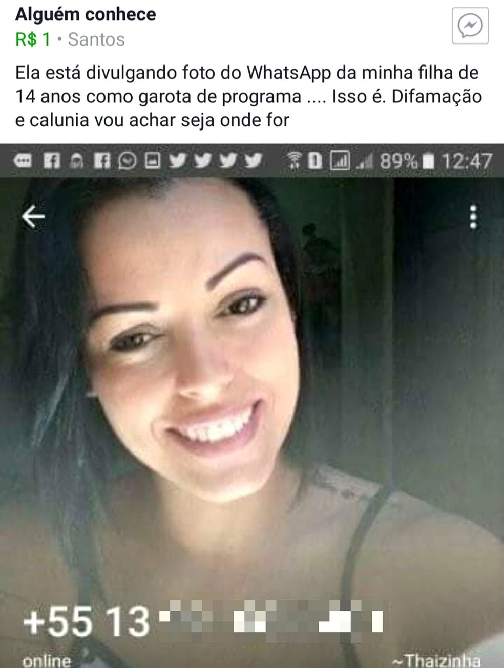 Fake Usa Fotos De Jovem Para Divulgar Falsas Prostitutas Medo De Morrer Santos E Regiao G1