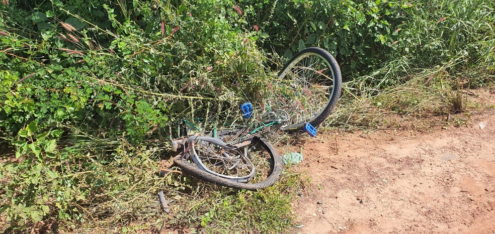 Bicicleta da v?tima ? Foto: Divulga??o /Pol?cia Civil
