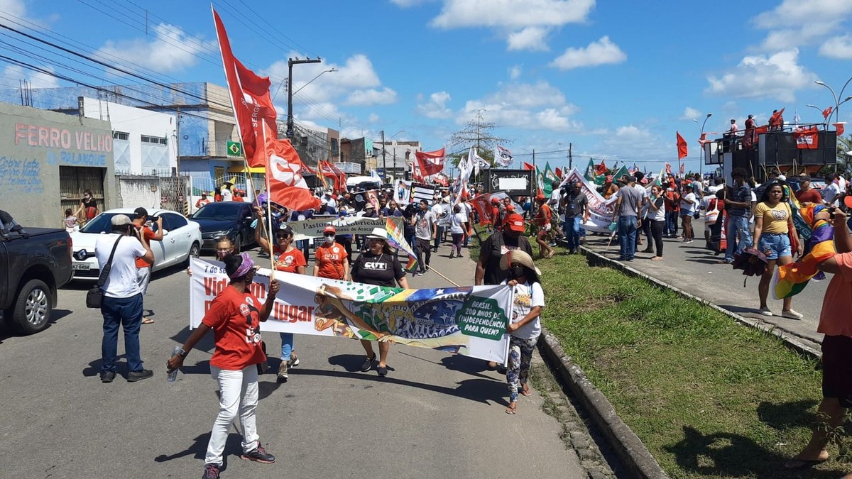 Grito Dos Exclu Dos Manifestantes Protestam Contra Viol Ncia Desigualdades Sociais E Fome Em