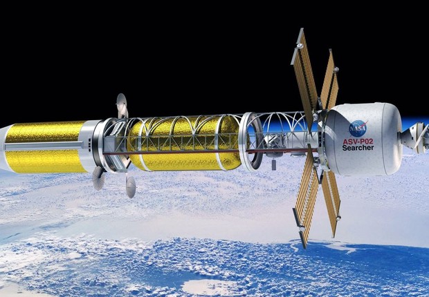 Foguetes nucleares poderiam ser usados ​​para manter postos humanos avançados em outros mundos e reduzir pela metade o tempo de viagem até Marte (Foto: NASA)