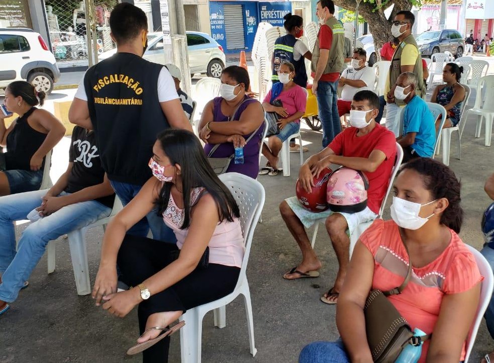 Filas na Caixa de Ceará-Mirim — Foto: Prefeitura de Ceará-Mirim
