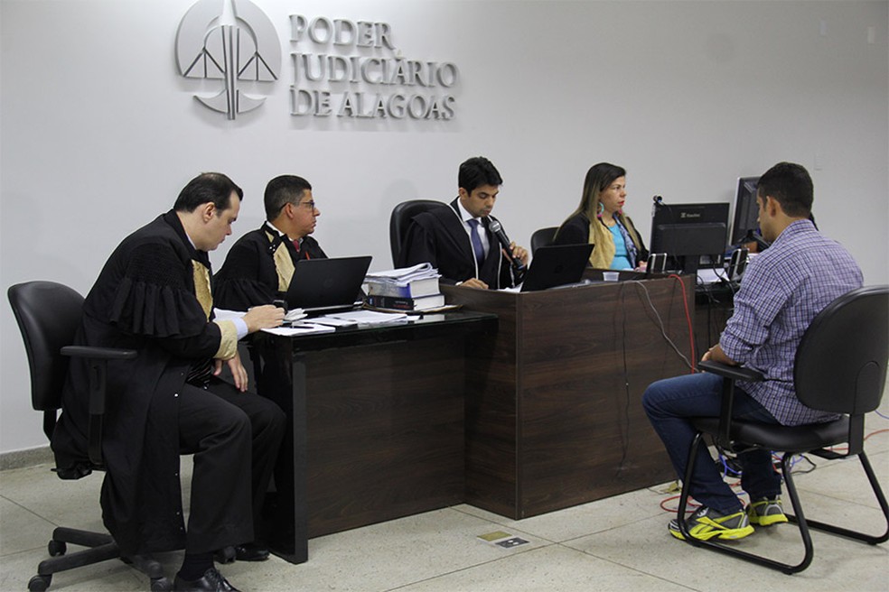 Juarez Tenório da Silva Júnior negou envolvimento na morte de advogado ocorrida em 2014 em Marechal Deodoro (Foto: Diego Silveira/TJ-AL)