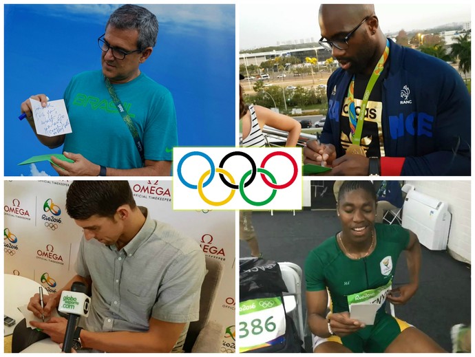 Corrente Olímpica - personagens (Foto: GloboEsporte.com)