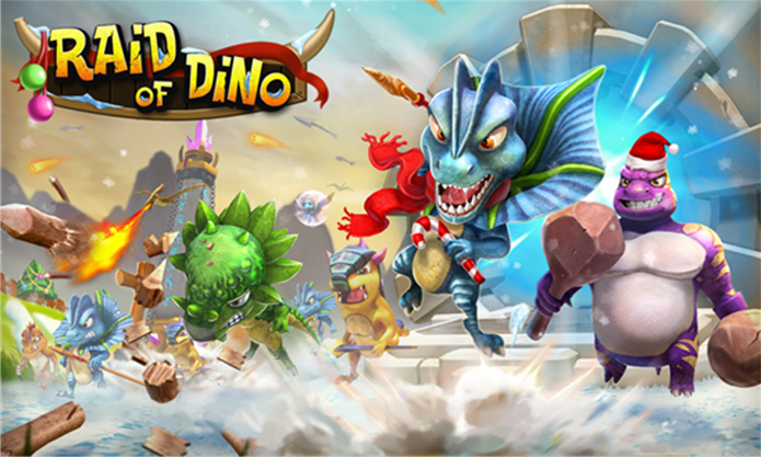 Raid of Dino ? um game onde usu?rio deve criar uma vila para os dinossauros (Foto: Divulga??o/Windows Phone Store)