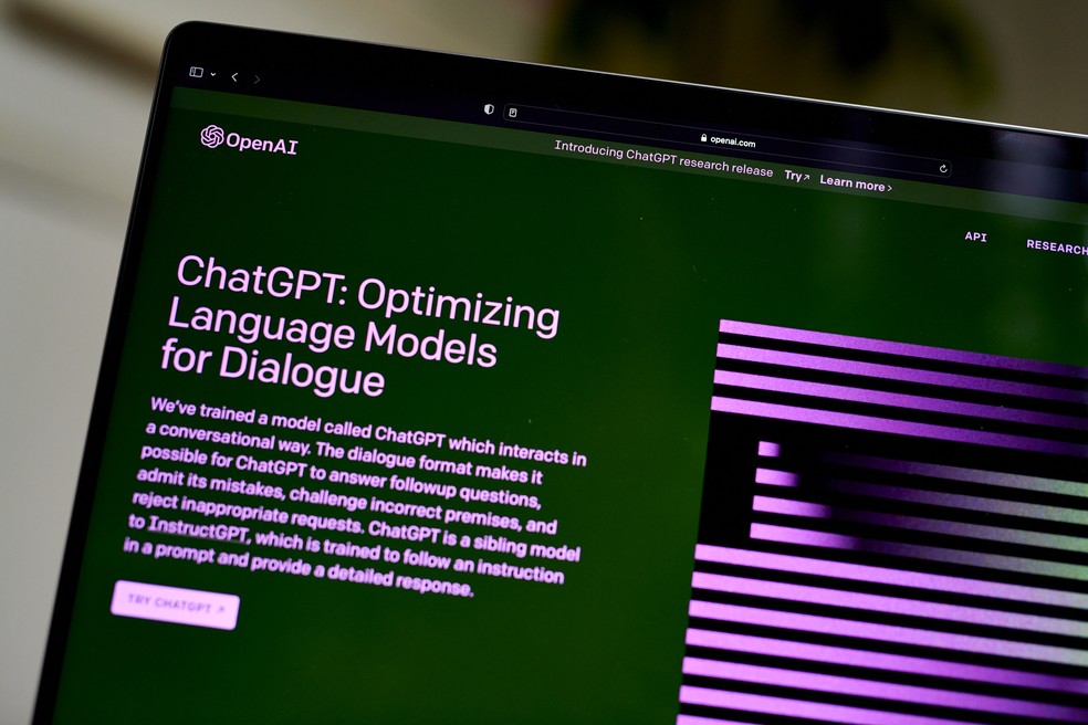ChatGPT é usado para outros fins além de interagir com os usuários; veja formas curiosas de usar o chatbot — Foto: Getty Images/Bloomberg