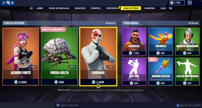 Cartao ilimitado de v bucks preco