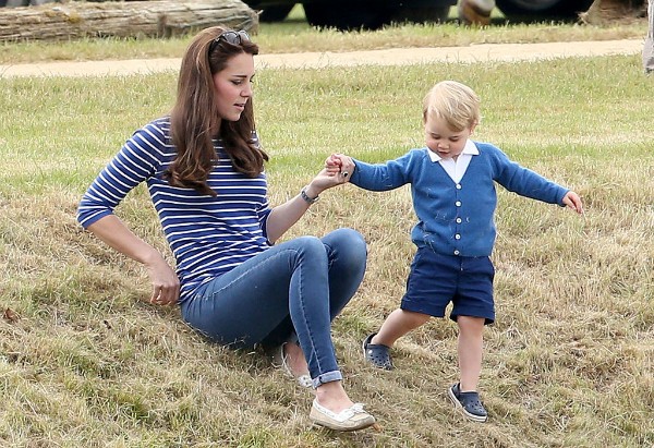 Kate Middleton e seu filho George  (Foto: Getty Images)