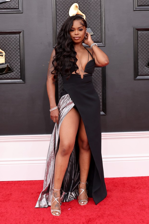LAS VEGAS, NEVADA - APRIL 03: Dreezy attends the 64th Annual GRAMMY Awards at MGM Grand Garden Arena on April 03, 2022 in Las Vegas, Nevada. (Photo by Amy Sussman/Getty Images) (Foto: Getty Images)