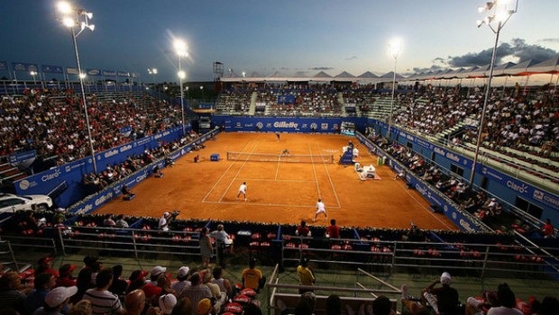 Quadra de tênis, Brasil Open (Foto: Divulgação)