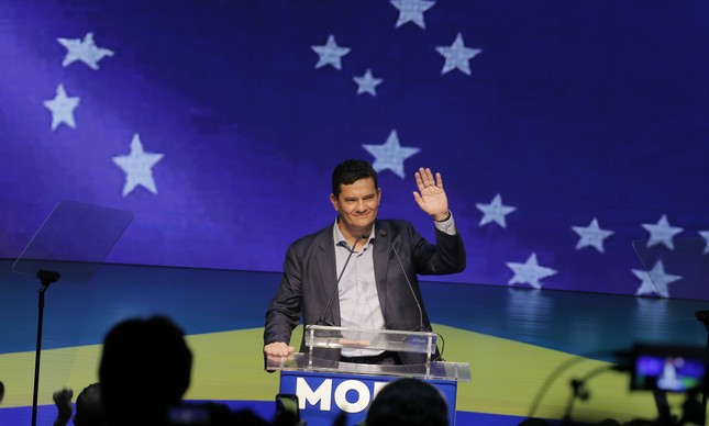 Em Brasília, ex-ministro Sergio Moro se filia ao Podemos e abre caminho para sua pré-candidatura à Presidência em 2022. 