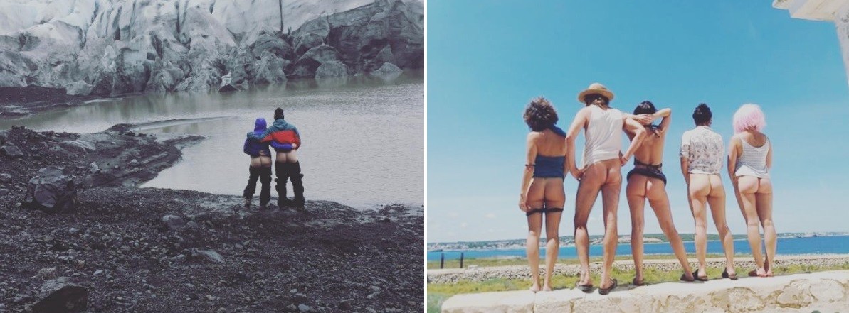 Fotos ao ar livre forma a maioria do 'acervo' de Cheeky