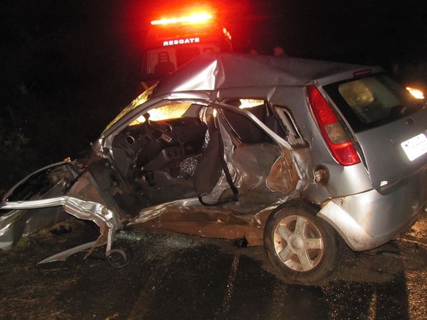 Duas mulheres morreram no acidente ocorrido na noite de domingo (Foto: Site Guia São Luiz Gonzaga)