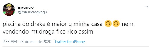 Drake mostra pela primeira vez piscina gigante de sua mansão de 46 mil m² (Foto: Reprodução/Twitter)