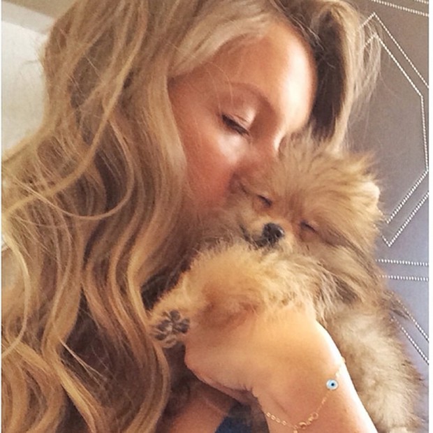 Gisele e o novo cãozinho (Foto: Reprodução / Instagram)