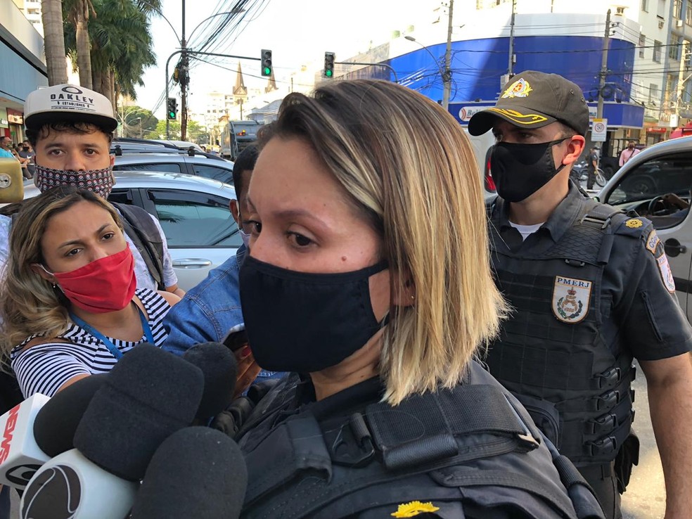 Major Marliza Neves, da comunicação da Polícia Militar — Foto: Henrique Coelho/G1 Rio