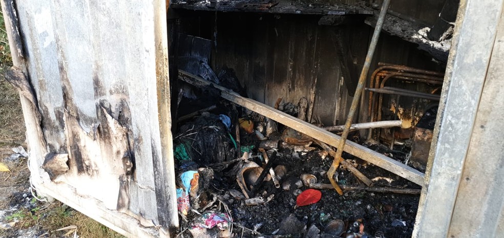 Não há informações sobre as circunstâncias do incêndio — Foto: Naiá Braga/TV Bahia
