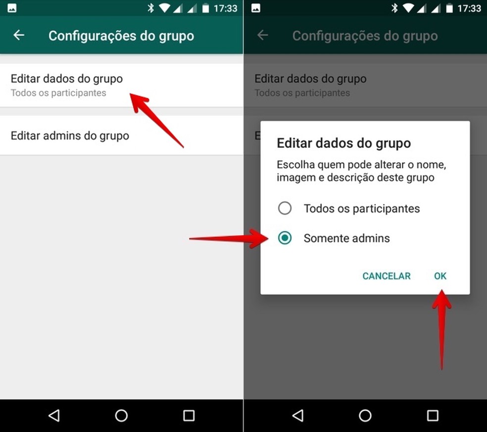 Whatsapp Como Impedir Que Participantes Editem Dados De Um Grupo Redes Sociais Techtudo