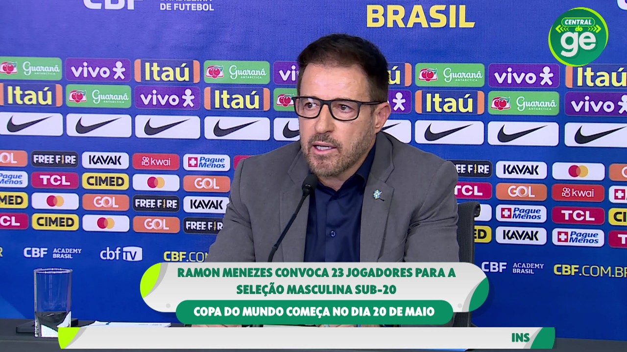Veja o momento em que Ramon Menezes anuncia os convocados para o Mundial Sub-20