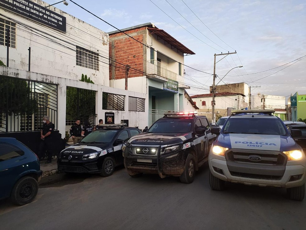 Operação policial no interior da Bahia — Foto: Ascom/Polícia Civil 
