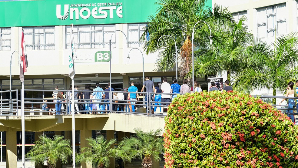 Cursos da Unoeste seguem com aulas no presencial remoto, por conta da pandemia do coronav&iacute;rus, mas com expectativa da retomada gradual prevista para o segundo semestre &mdash; Foto: Arquivo/Unoeste