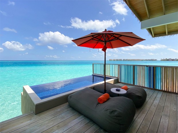 Maiara e Fernando curtem Maldivas em resort de luxo com diárias de até R$ 29 mil (Foto: Reprodução / Hard Rock Maldives)