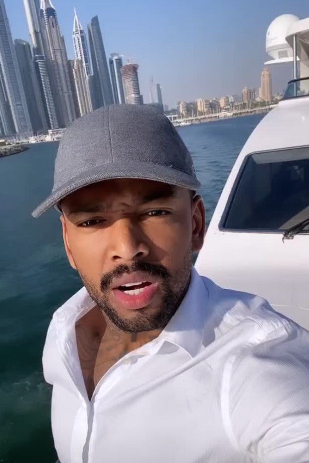 Nego do Borel aproveita barco com Duda em Dubai (Foto: Reprodução/Instagram)