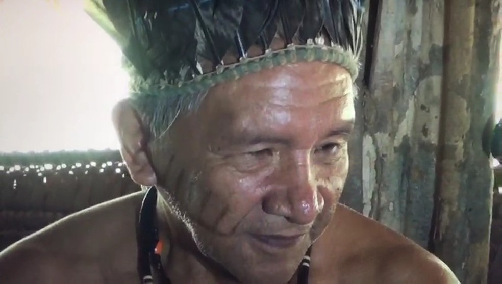 Indígena reorganizou o povo Puynawa ainda na década de 80  — Foto: Acervo/Rede Amazônica Acre 