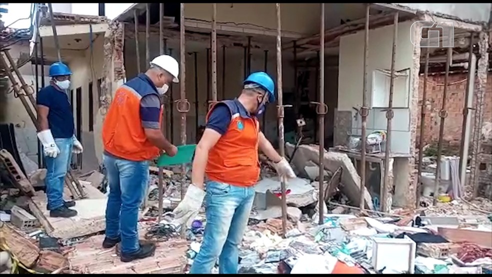 Imóvel onde botijão de gás explodiu deve ser demolido em São Luís (MA) — Foto: Divulgação/Defesa Civil