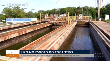 Lixo no esgoto do TO: óleo de cozinha e outros objeto podem provocar vazamento na rede