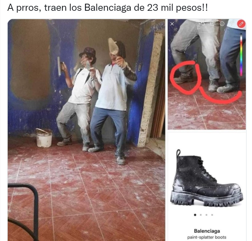 Memes sobre a Bota da Balenciaga   (Foto: Reprodução/ Instagram)