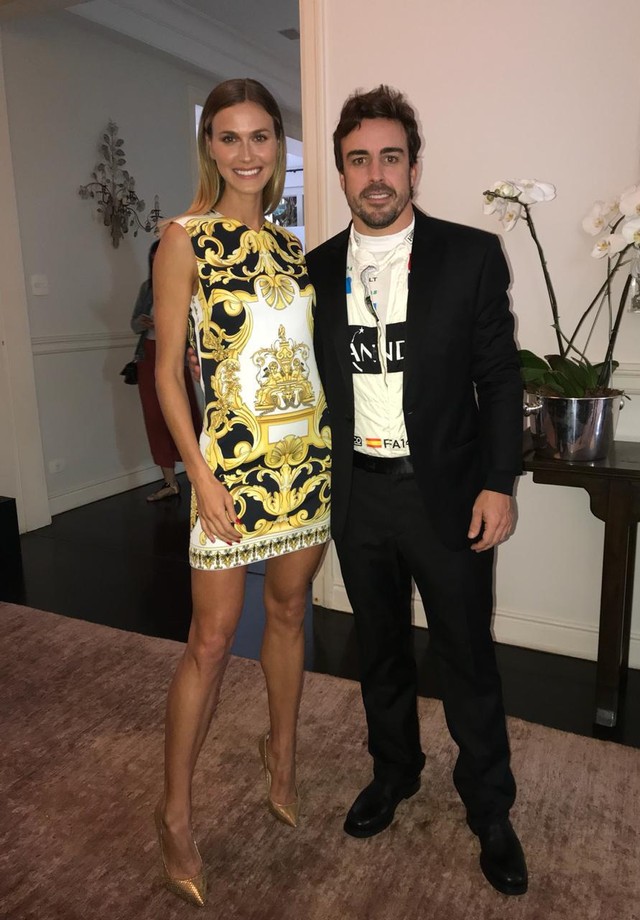 Renata Kuerten e Fernando Alonso  (Foto: reprodução/Instagram)