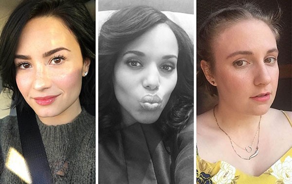Demi Lovato, Kerry Washington e Lena Dunham deixaram as redes sociais por diferentes motivos (Foto: Reprodução Instagram)
