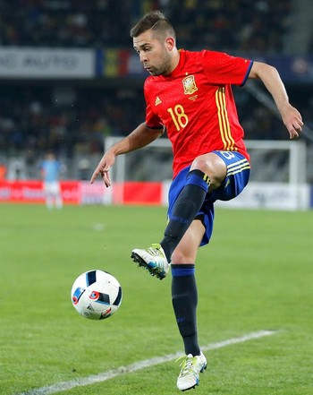 Jordi Alba Espanha (Foto: EFE)