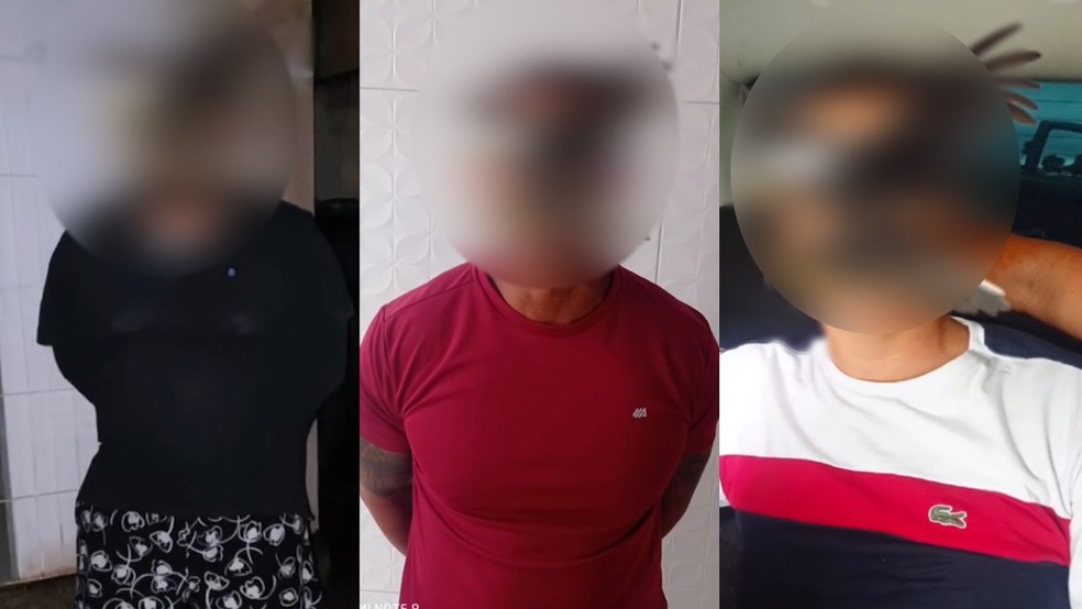 Três suspeitos de furto a apartamento de Carlinhos Maia foram presos em Campina Grande, na Paraíba — Foto: Draco/Polícia Civil da Paraíba