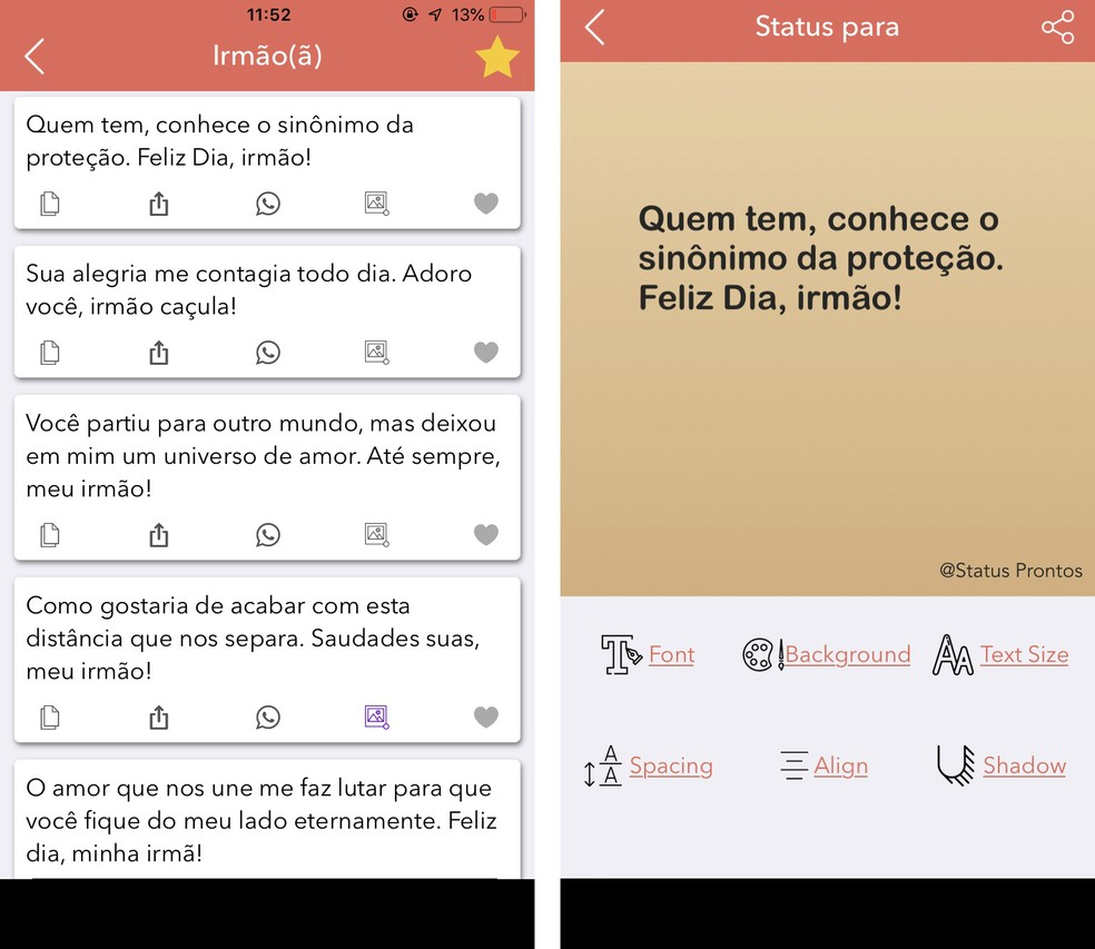 Mensagem De Dia Do Irmao Para Whatsapp Veja Apps Com Frases Redes Sociais Techtudo