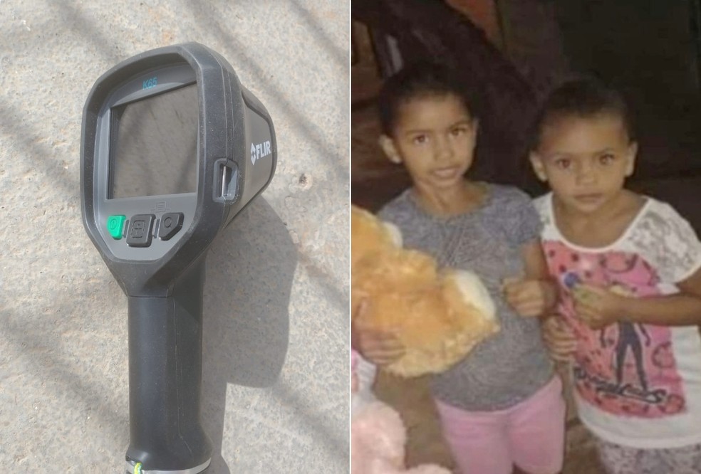 Câmera térmica foi usada na tentativa de resgate às meninas mortas pelo pai em Taquarituba — Foto: Arquivo pessoal