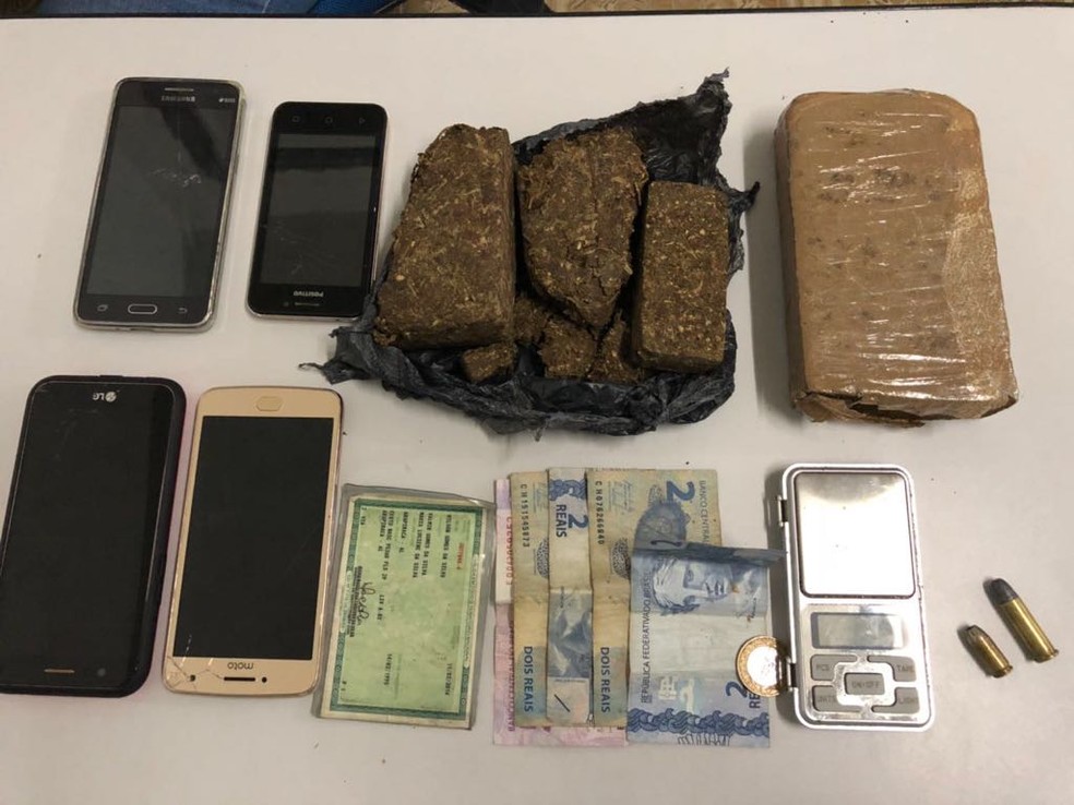 Material apreendido durante a operação em Arapiraca (Foto: Ascom/PC)