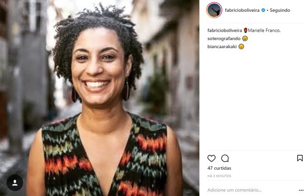 Famosos lamentam morte da vereadora Marielle Franco (Foto: Reprodução/Instagram)