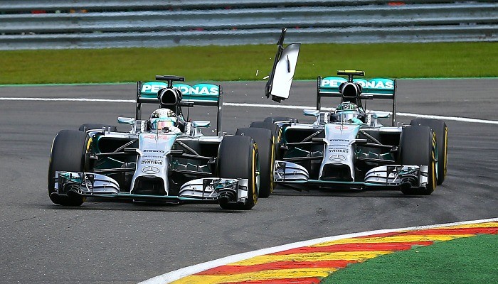 Lewis Hamilton Nico Rosberg acidente