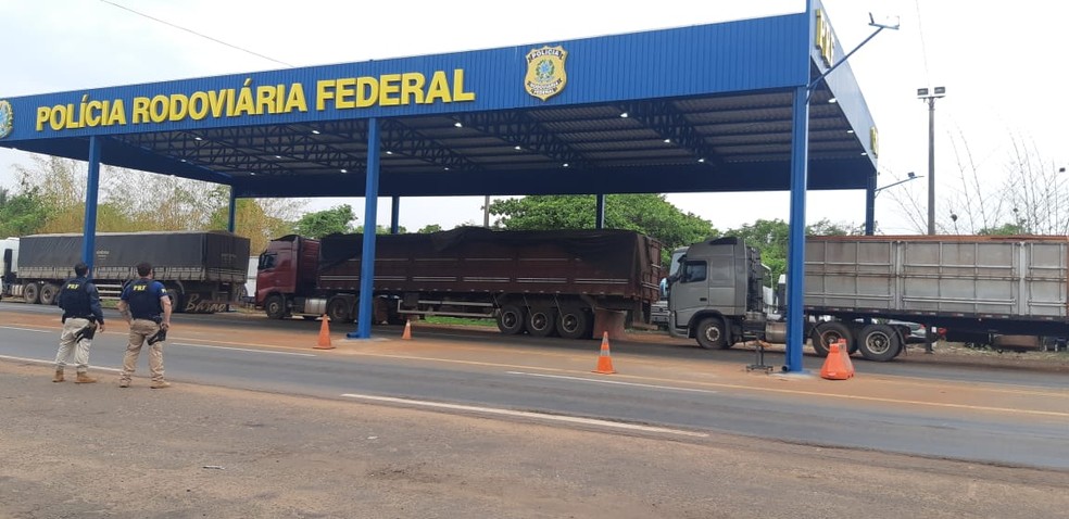 Veículos foram apreendidos durante fiscalização — Foto: Divulgação/PRF