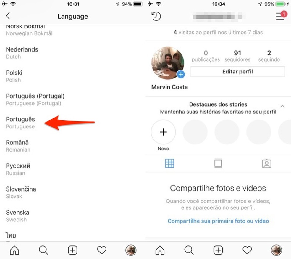 Como Colocar O Instagram Em Portugues App Ficou Em Ingles Apos Bug Redes Sociais Techtudo
